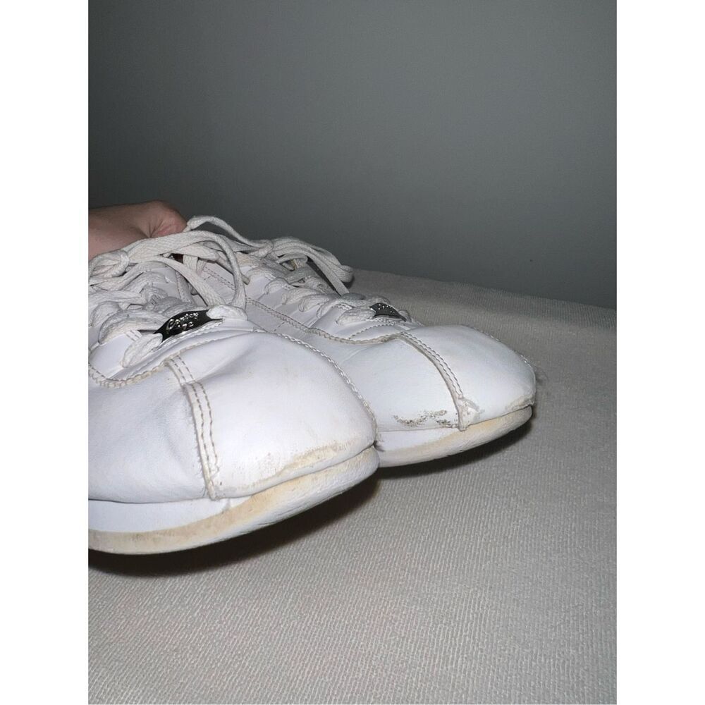 Nike Classic Cortez Leather Women's Size 9.5 Sneakers White Black - Picture 5 of 10